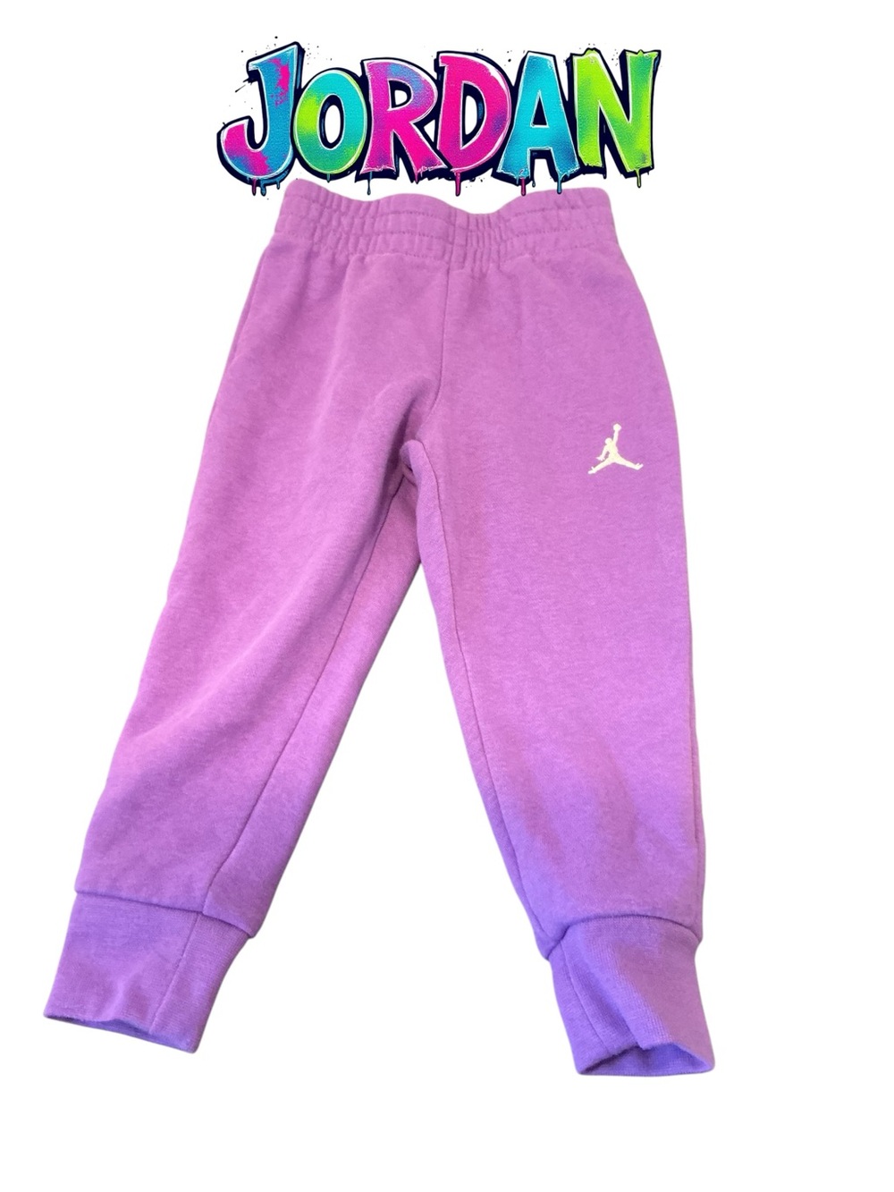 Jordan Kids Lavender Joggers with White Jumpman